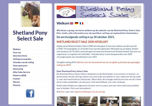 Veiling Shetland Pony Select Sale